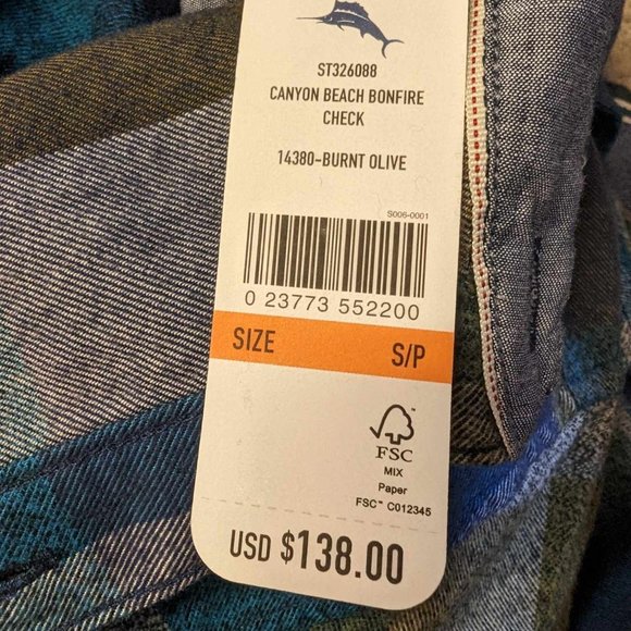 Tommy Bahama Multicolor Plaid Button Down Shirt - Picture 12 of 15